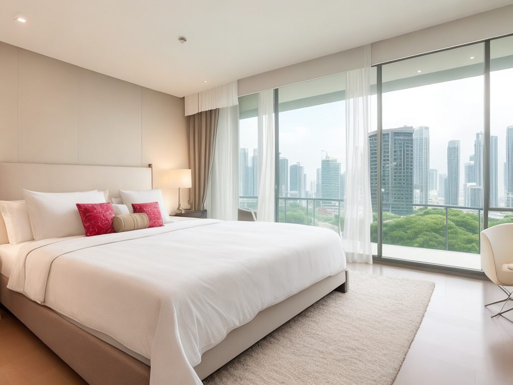 DreamShaper_v7_bedroom_in_singapore_luxury_condominium_with_ba_2